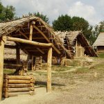 Dřevěné stavby skanzenu Dřevěné stavby skanzenu