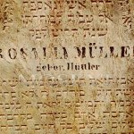 náhrobní kámen Rosalie Müllerové rozené Hüttlerové