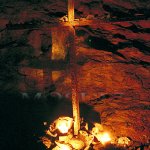 Pomníček na konci Diabasové štoly