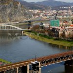 Ústí nad Labem z vrchu Větruše