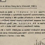 doklad o provedení zkoušky krevních skvrn doktorem Častou