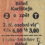 jízdenka z prvního vandru 25.9.1983
