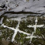kameny se znaky poblíž valu kameny se znaky poblíž valu