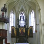 presbytář kostela sv. Barbory v Adamově presbytář kostela sv. Barbory v Adamově