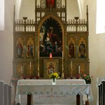 Kostel sv. Martina v Kostelci nad Labem - kněžiště Kostel sv. Martina v Kostelci nad Labem - kněžiště