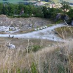 Pohled na část botanické zahrady z okolních skal Pohled na část botanické zahrady z okolních skal