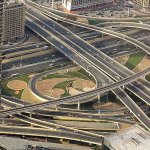 Pohled na Dubaj ze 124 patra Pohled na Dubaj ze 124 patra